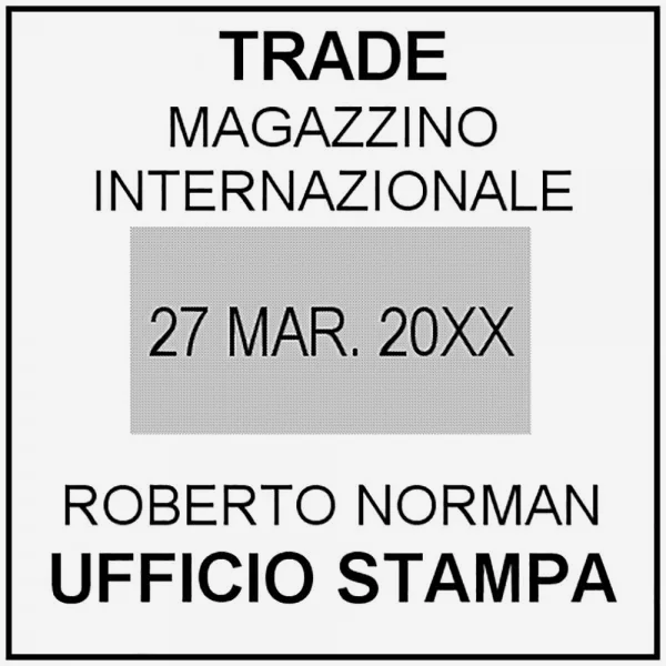 TRODAT PRINTY P2 4724 Timbro Datario Data Italiana